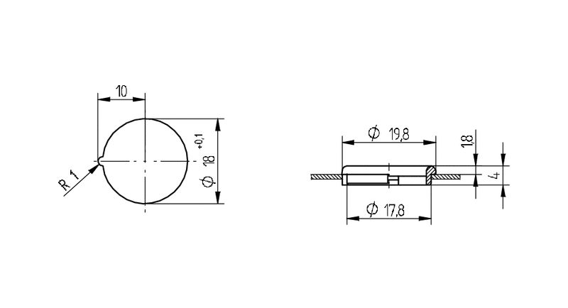 Bezel for round rocker