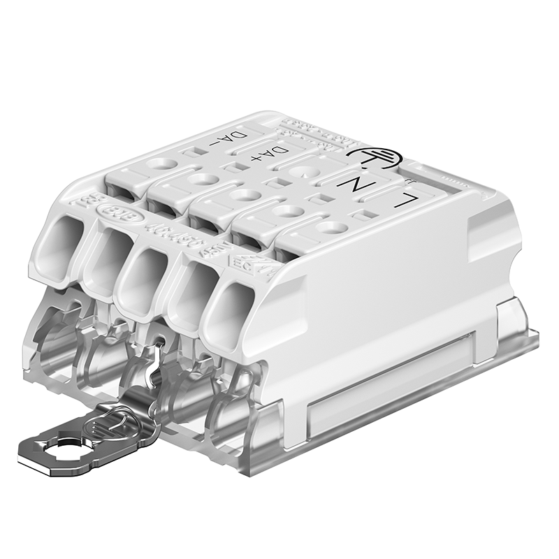 Compact Rast5 Screw Fix L-N-ES-D+-DA- EB terminal block