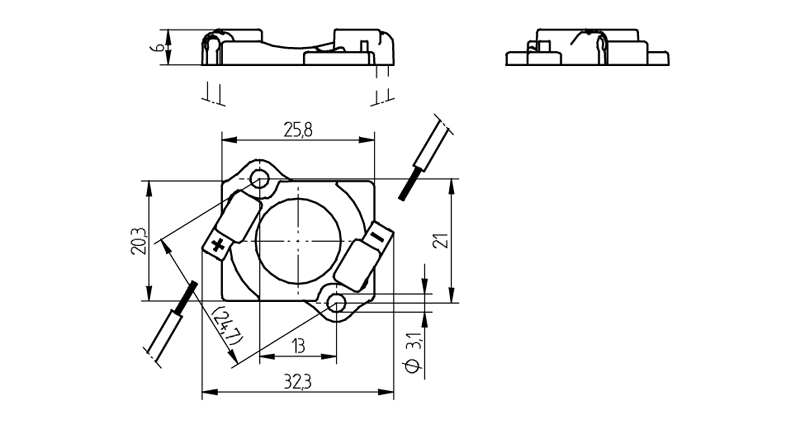 COB Connector Spec for CL-L233 COB