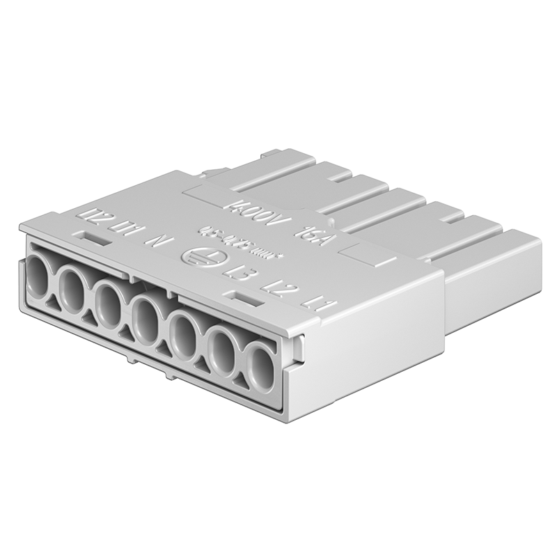 Supply Plug, A, small (0,5-0,75 - L1/L2/L3/PE/N/DA/DA) bottom row